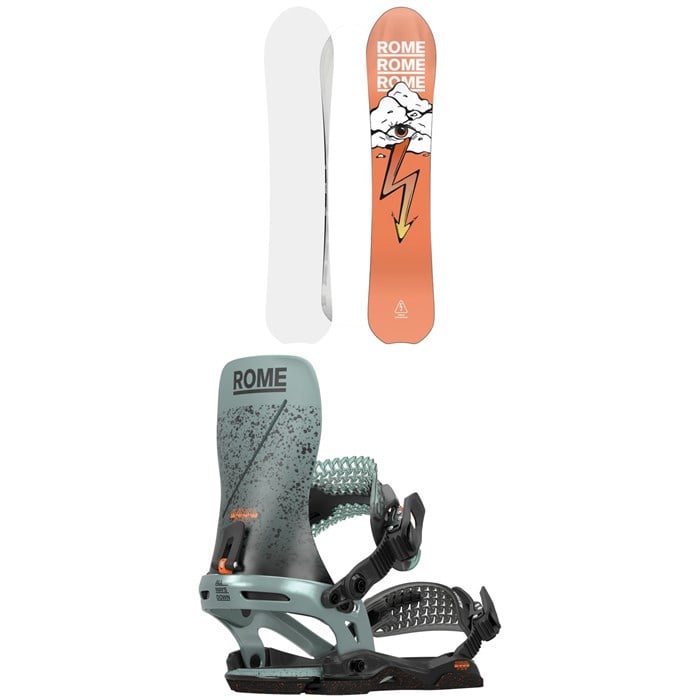 Rome - Stale Fish Snowboard + Katana Pro Snowboard Bindings 2025