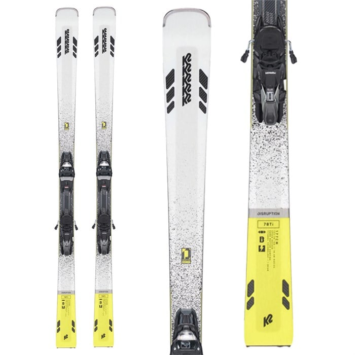 K2 - Disruption 78 TI Skis + MXCell 12 TCx Light Quikclik Bindings 2022