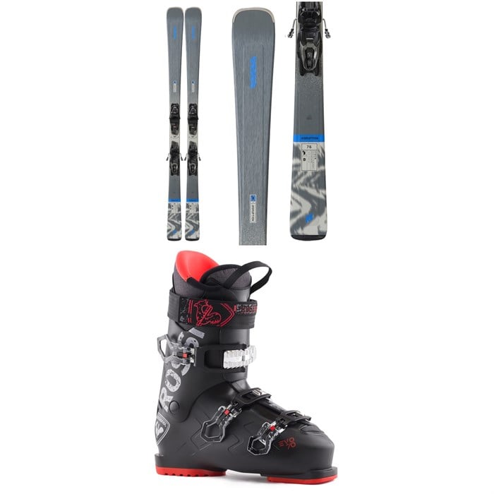 K2 - Disruption 76 Skis + M2 10 Quikclik Bindings + Rossignol Evo 70 Ski Boots 2025