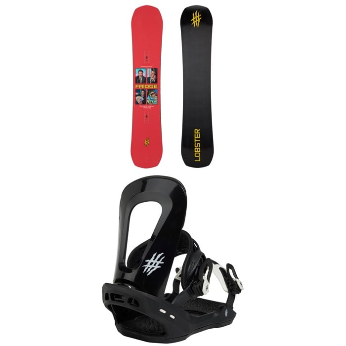 Lobster - Fridge Sender Snowboard + Crusher Snowboard Bindings