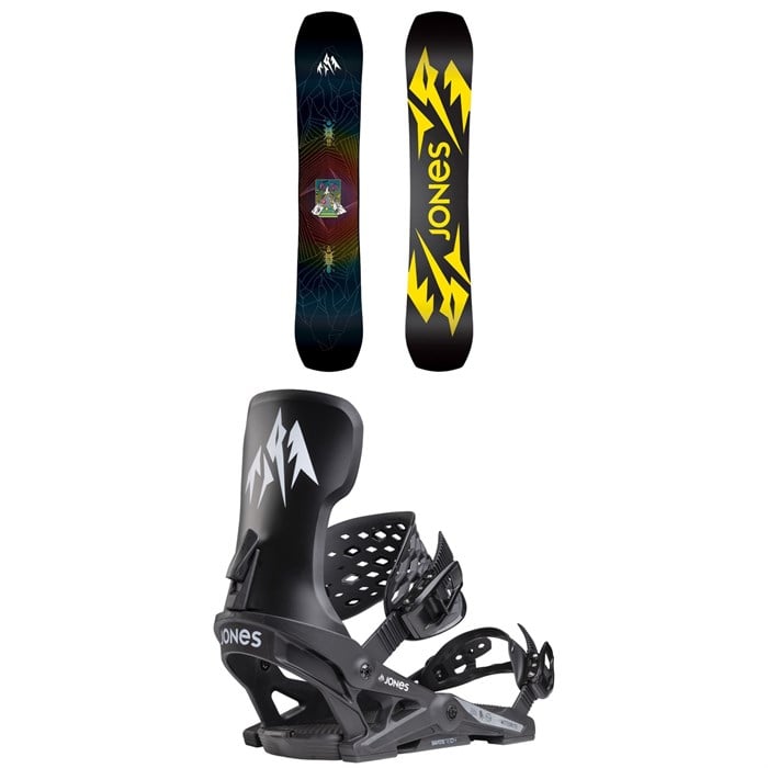 Jones - Mountain Twin Snowboard + Jones Meteorite Snowboard Bindings 2025