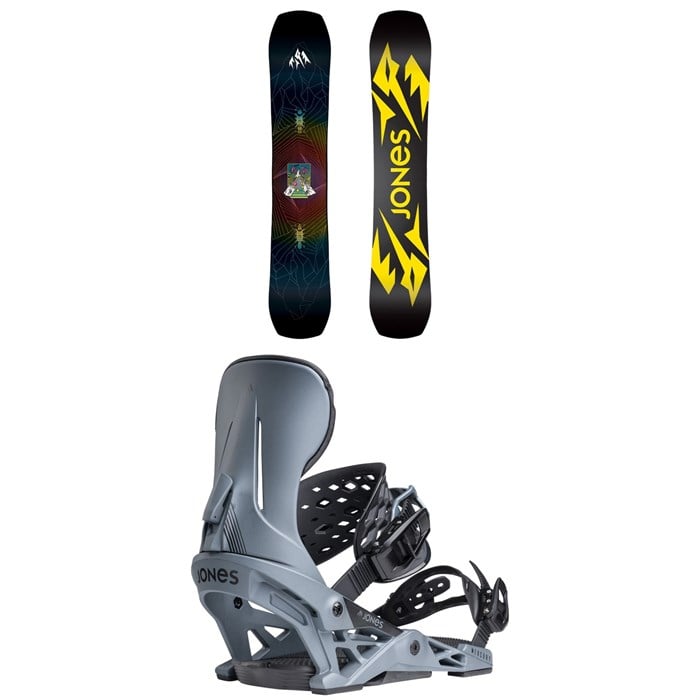 Jones - Mountain Twin Snowboard + Mercury Snowboard Bindings 2025