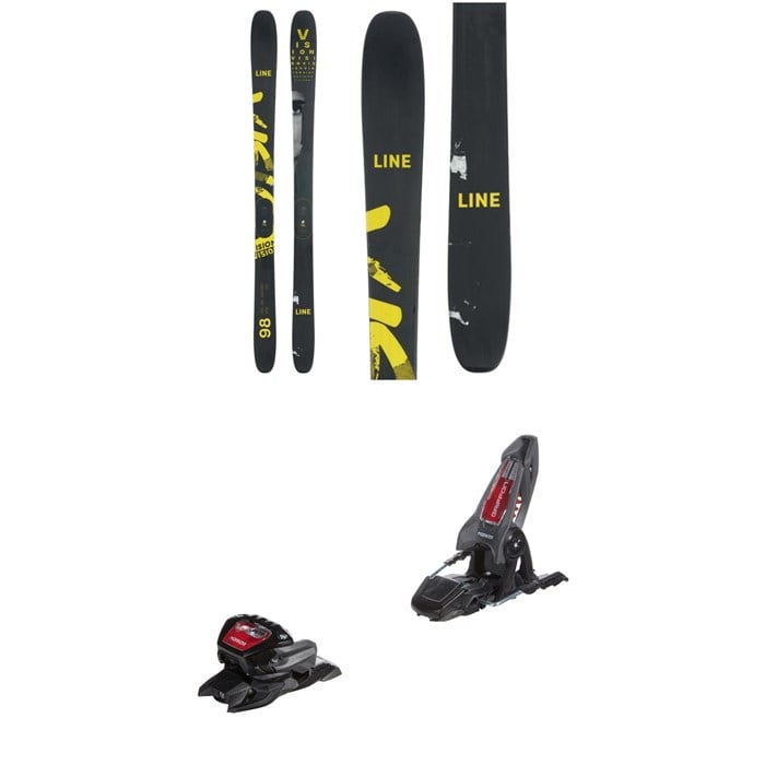 Line Skis - Vision 98 Skis + Marker Griffon 13 ID Ski Bindings