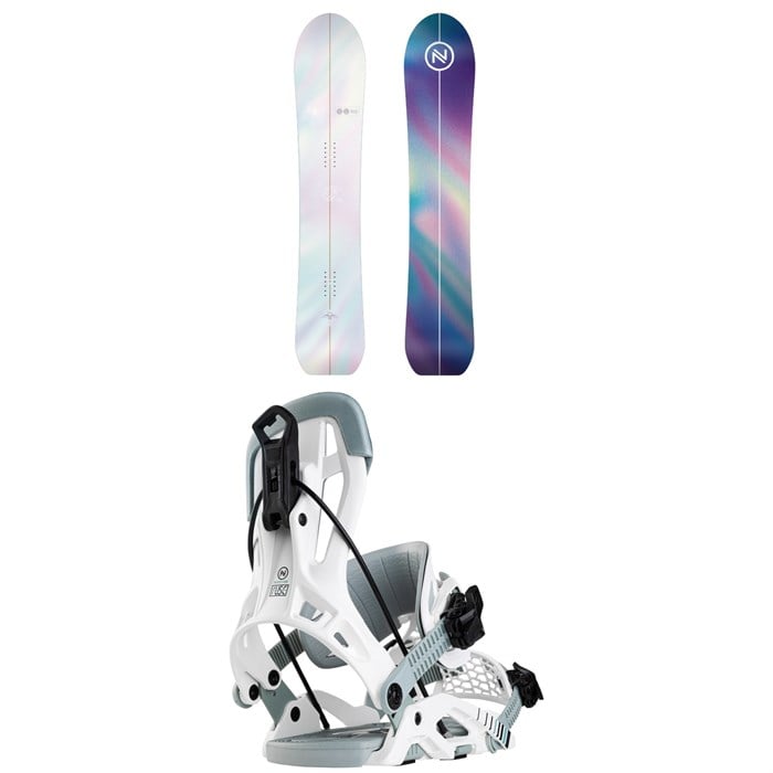 Nidecker - Mellow Snowboard + Flow Fuse Hybrid Snowboard Bindings 2025