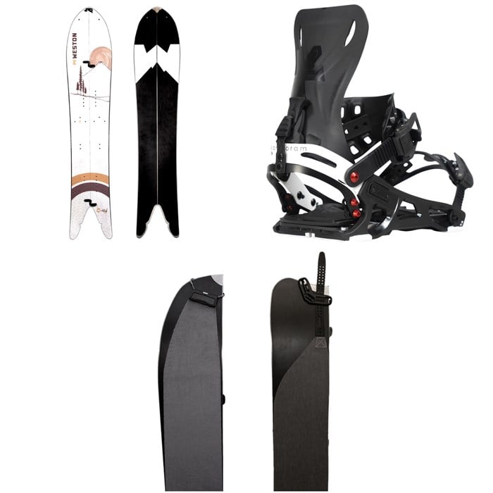 Weston - Japow Splitboard + Karakoram Ultra Ranger + Split Interface Splitboard Bindings + Smart Skins 2025