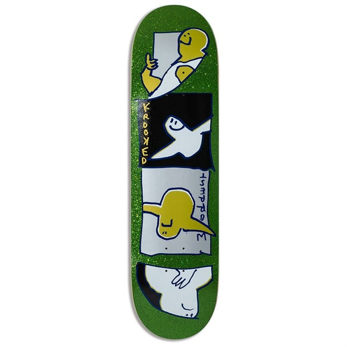 Krooked - Worrest Gold Burd Twin Tail Slick 8.3 Skateboard Deck