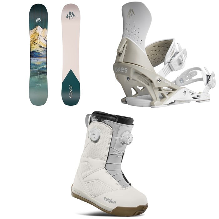 Jones - Dream Weaver Snowboard + Aurora Snowboard Bindings + thirtytwo STW Double Boa Snowboard Boots - Women's 2025