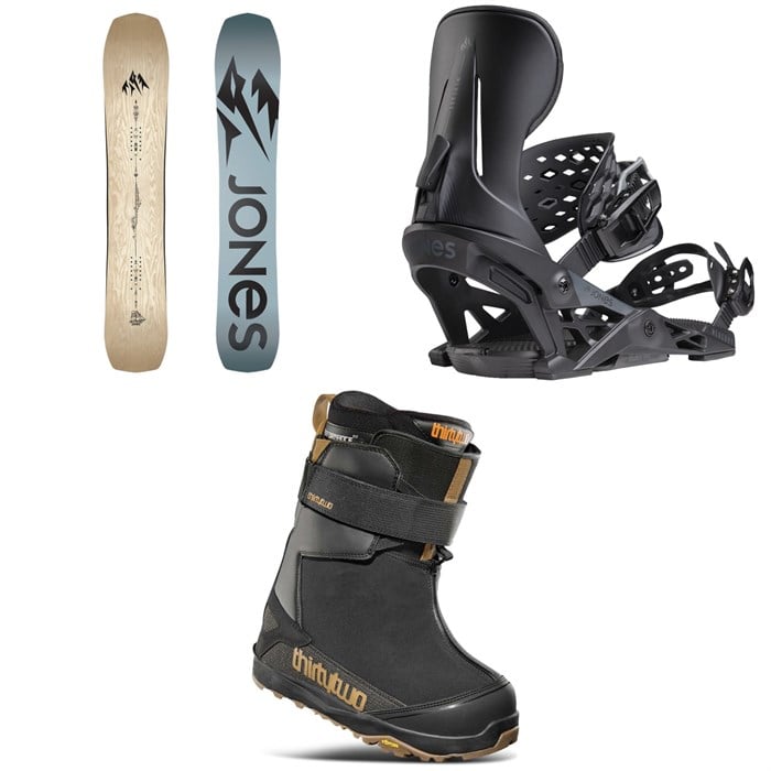 Jones - Flagship Snowboard + Mercury Snowboard Bindings + thirtytwo TM-2 Jones Snowboard Boots 2025