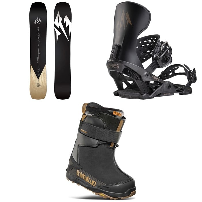 Jones - Flagship Pro Snowboard + Apollo Pro Snowboard Bindings + thirtytwo TM-2 Jones Snowboard Boots 2025