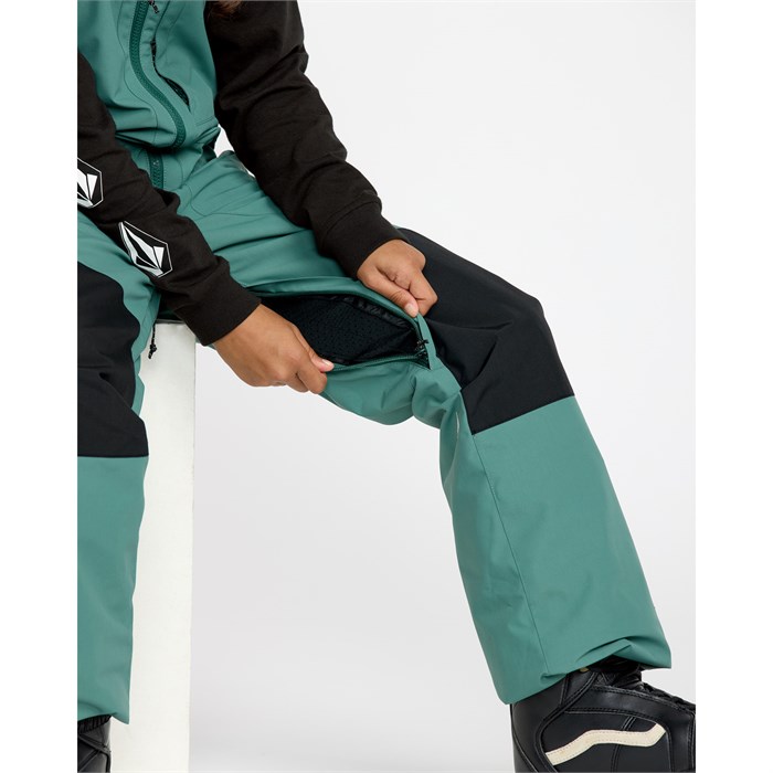 Combinaison De Neige Volcom Barkley Enfant X-Large - Pantalon Bavoir Isolé Couleur Acide - Neuf