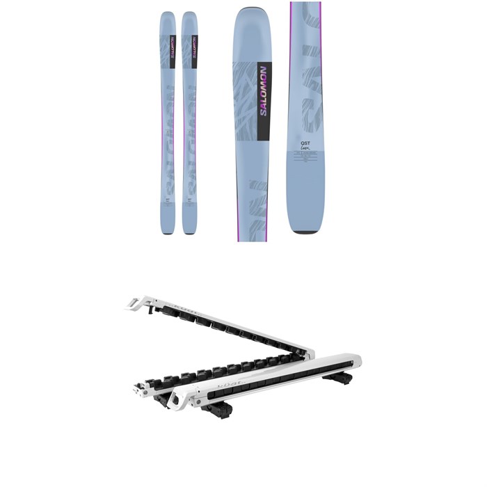 Salomon - QST Lux 92 Skis - Women's + Küat Grip 6 Ski/Snowboard Rack 2025