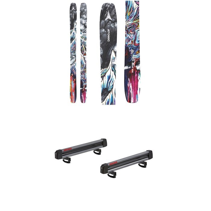 Atomic - Bent 100 Skis + Yakima FreshTrack 6 Snow Rack w/ Locks 2025