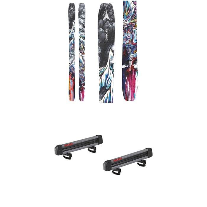 Atomic - Bent 100 Skis + Yakima FreshTrack 4 Snow Rack w/ Locks 2025