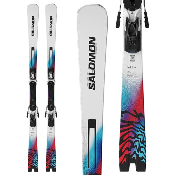 Salomon Addikt Skis + MI12 GW Bindings 2026 | evo