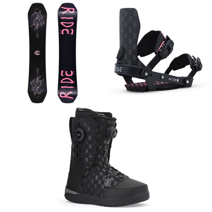 Ride - x Trevor Andrew Zero Snowboard + A-6 x Trevor Andrew Snowboard Bindings + Trevor Andrew Lasso Snowboard Boots 2025