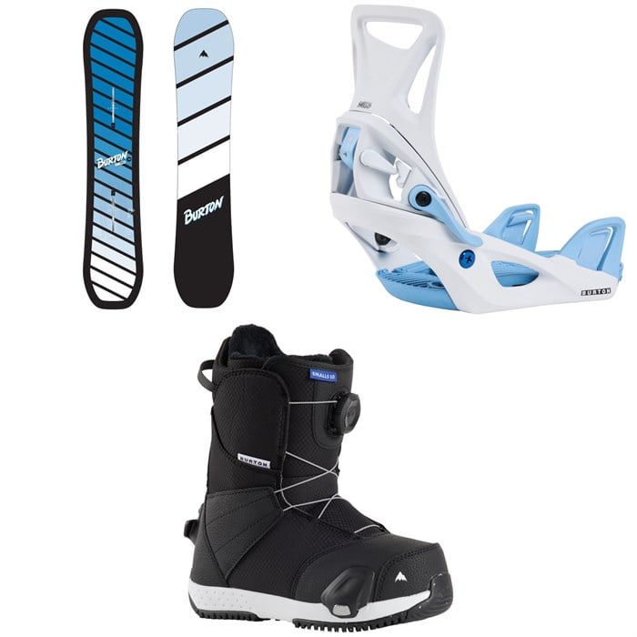 Burton - Burton Smalls Snowboard + Step On Snowboard Bindings + Smalls Step On Snowboard Boots - Kids' 2026