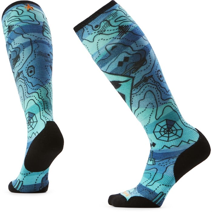 Smartwool - Smartwool Ski Targeted Cushion Topo Treasures Print OTC Socks - Women's