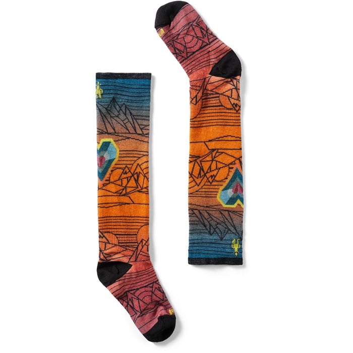 Smartwool - Smartwool Ski Zero Cushion Geo Peaks Print OTC Socks - Kids'