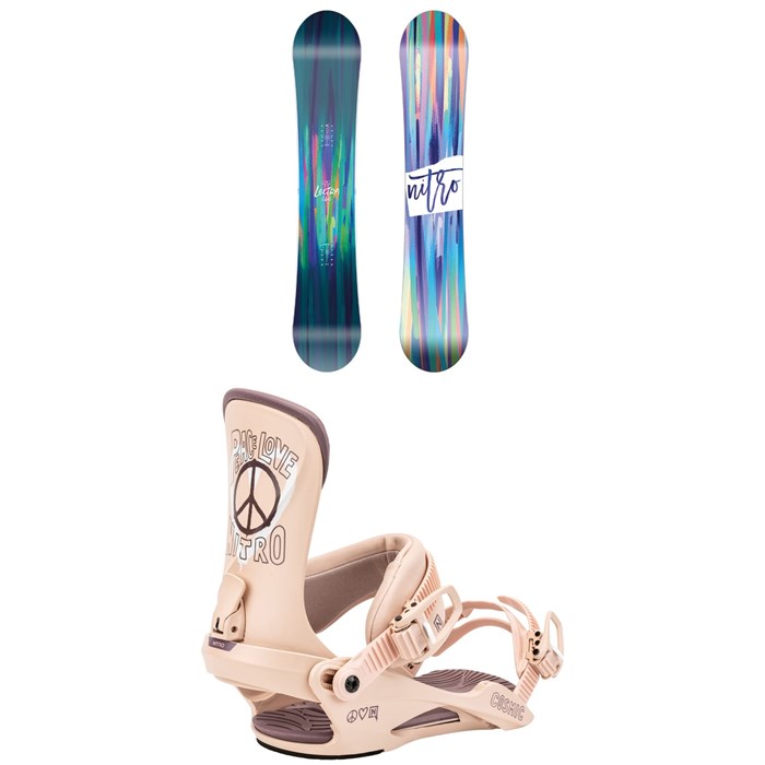 Nitro - Nitro Lectra Brush Snowboard + Cosmic Snowboard Bindings - Women's 2025