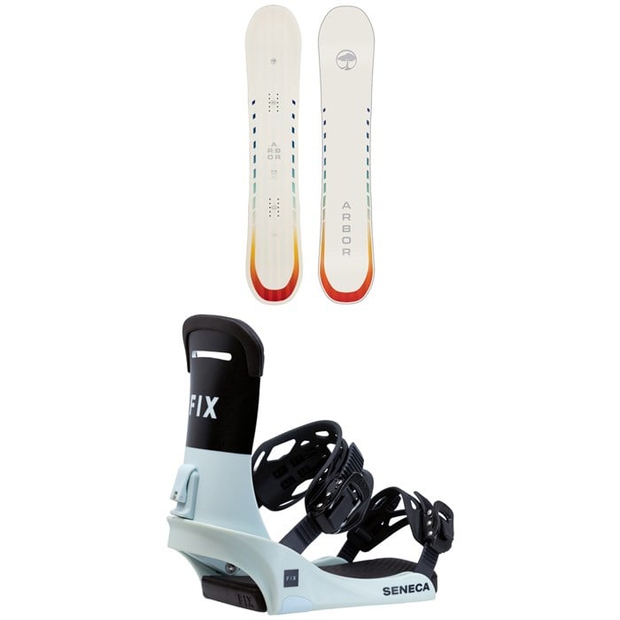 Arbor - Mantra Rocker Snowboard + Fix Seneca Snowboard Bindings - Women's 2024