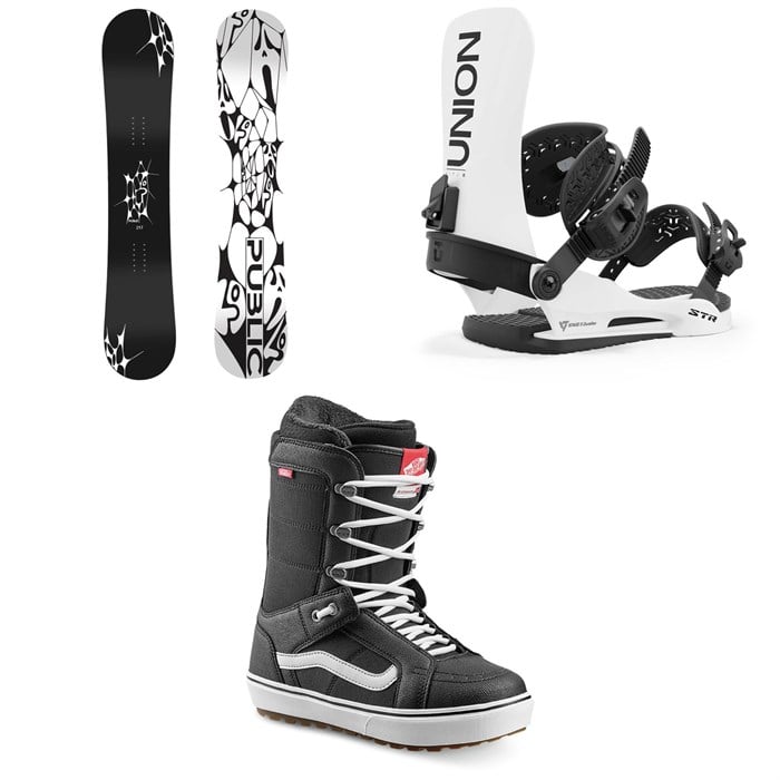 Public Snowboards - General Snowboard + Union STR Snowboard Bindings + Vans Hi Standard OG Snowboard Boots 2025