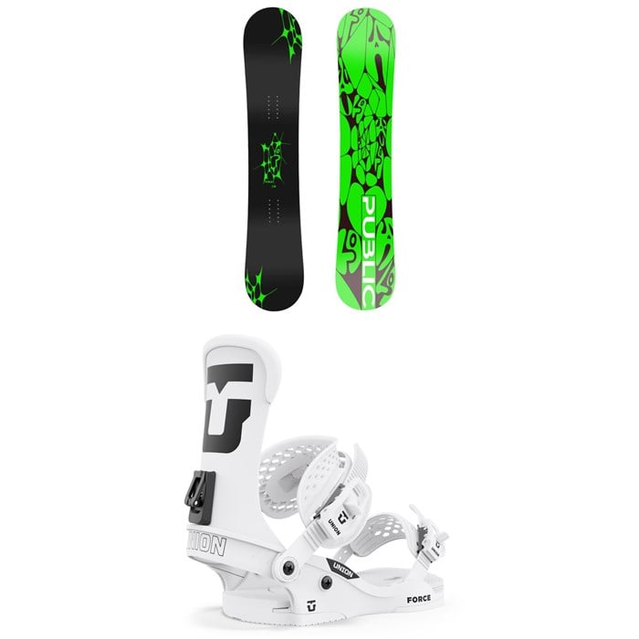 Public Snowboards - General Snowboard + Union Force Classic Snowboard Bindings 2025