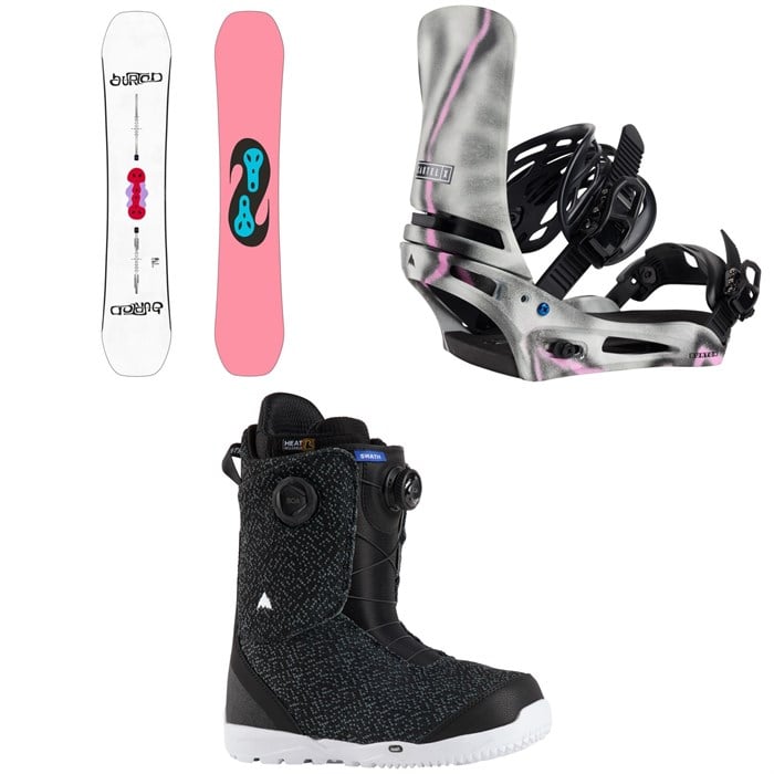 Burton - Free Thinker Snowboard + Cartel X Snowboard Bindings + Swath BOA Snowboard Boots 2025