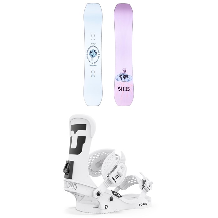 Sims - Undertaker Snowboard + Union Force Classic Snowboard Bindings