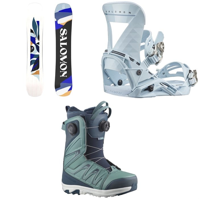 Salomon - Salomon Rumble Fish Snowboard + Mirage Snowboard Bindings + Ivy BOA SJ Snowboard Boots - Women's 2025