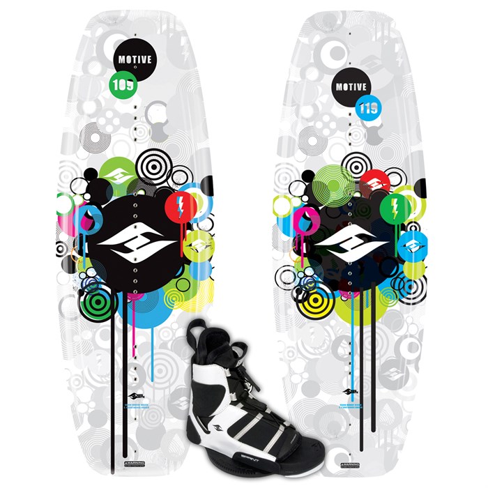 Hyperlite - Hyperlite Motive Jr Wakeboard + Sprint Boots - Kid's 2009
