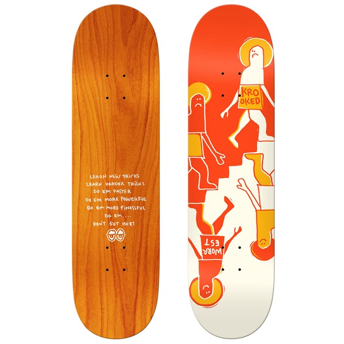 Krooked Worrest Up Down Twin Tail Slick 8.3 Skateboard Deck,New Products : American Fashion Style Bags On Sale