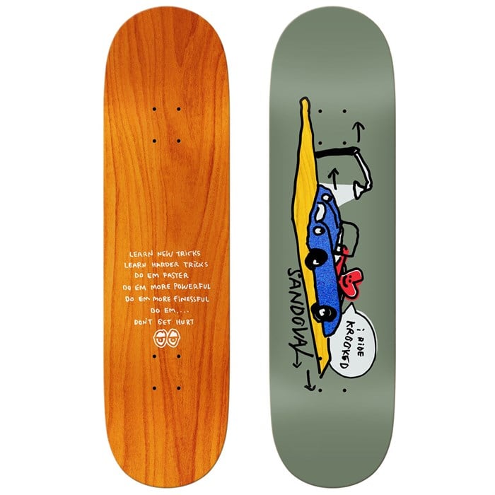 Krooked Sandoval I Ride 8.62 Skateboard Deck | evo