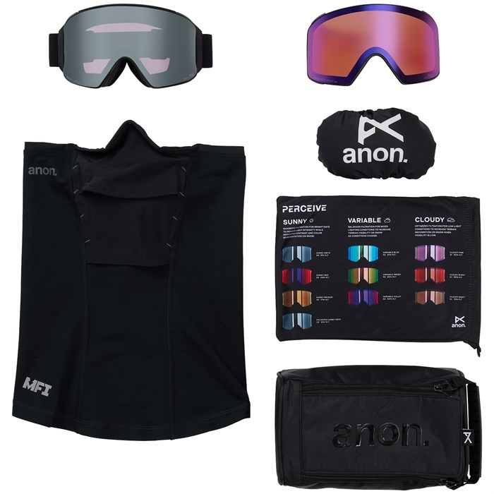 anon. M4 ローブリッジフィット Chet Malinow Anon M4 Cylindrical MFI Low Bridge Fit Goggles | evo