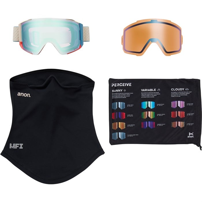 ANON　Sync Goggles  Low Bridge Fitスペアレンズ付 Anon Sync Low Bridge Fit Goggles + Bonus Lens | Anon Optics Winter