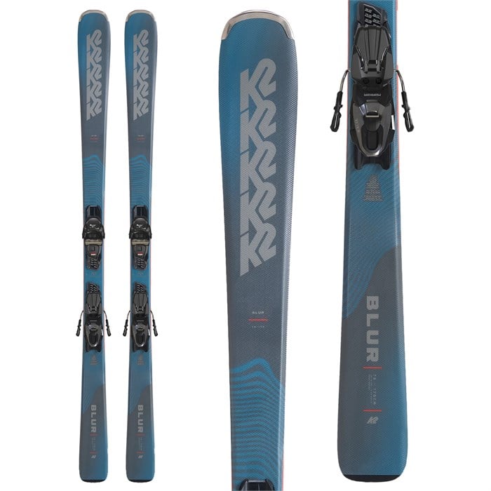 K2 Blur 76 Skis + QuikClik Free M3 10 Compact Bindings 2026 | evo