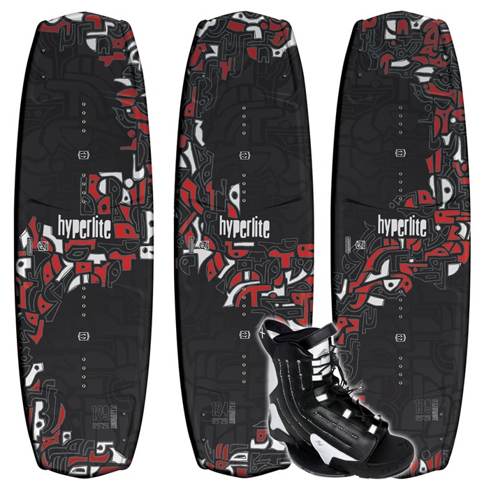 Hyperlite - Hyperlite Forefront Wakeboard + Remix (Black) Boots 2009