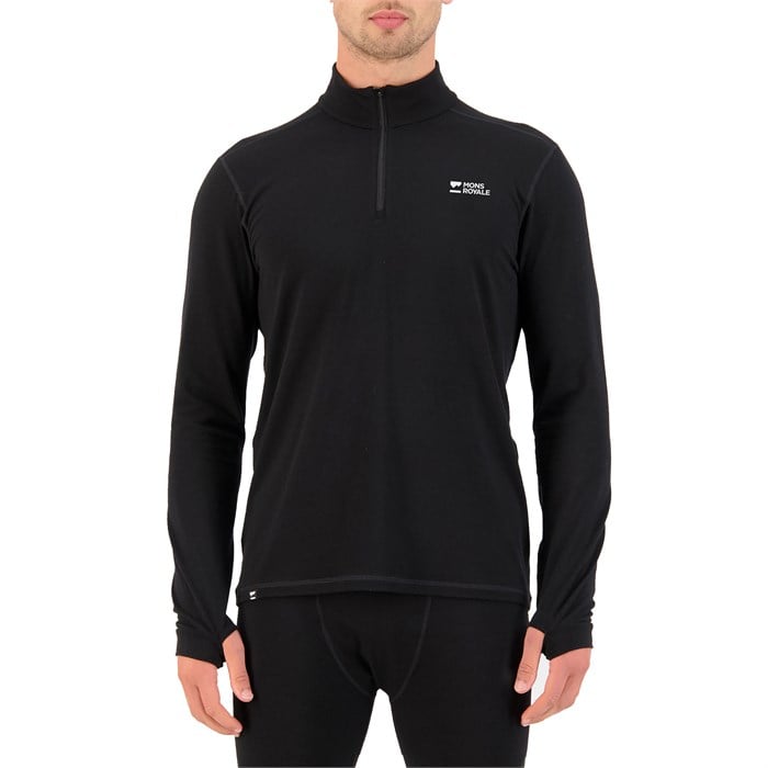 Mons Royale - MONS ROYALE Cascade Merino Base Layer 1/4 Zip Long Sleeve Top - Men's