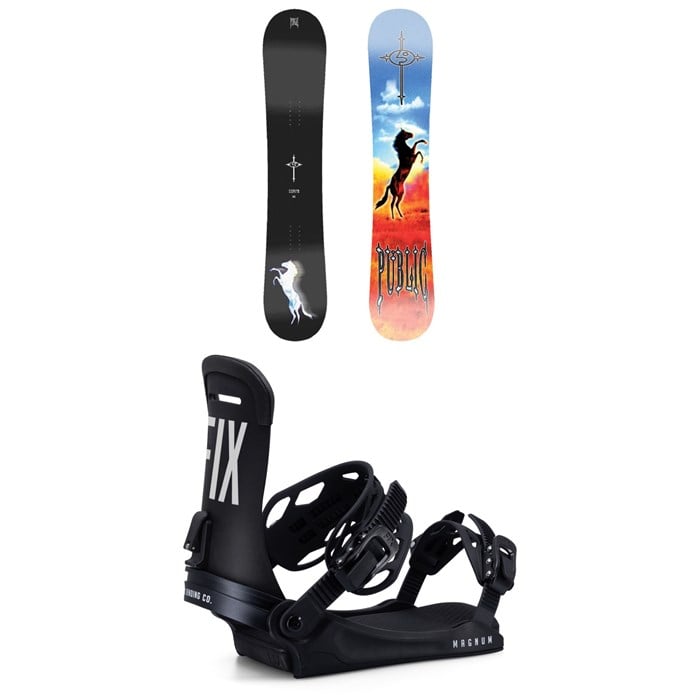Public Snowboards - Dispute Snowboard + Fix Magnum Snowboard Bindings 2025
