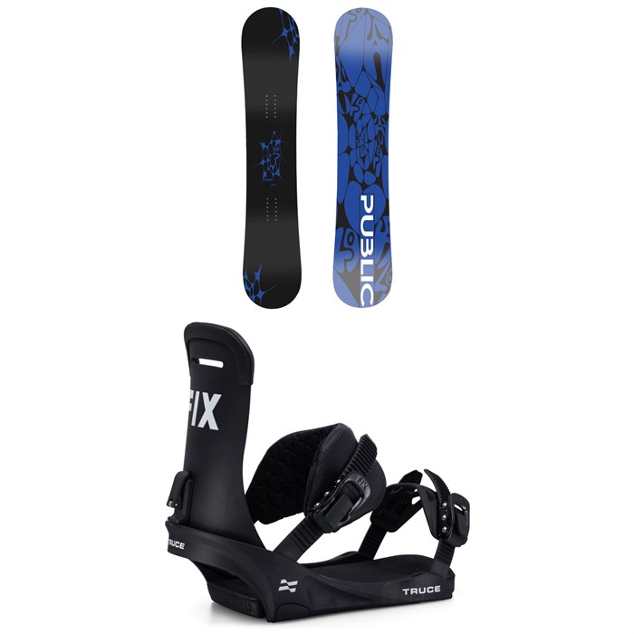 Public Snowboards - General Snowboard + Fix Truce Snowboard Bindings 2025