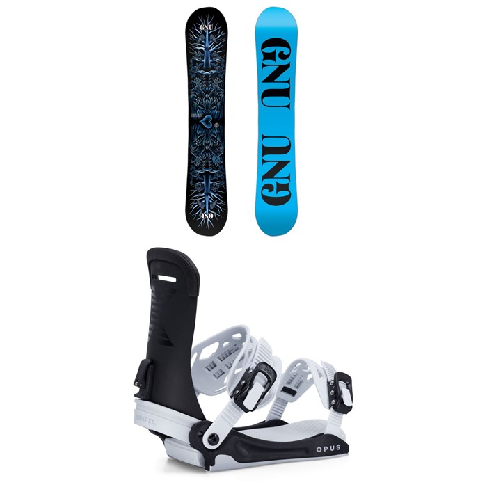 GNU - Asym Ladies Choice C2X Snowboard + Fix Opus Snowboard Bindings - Women's 2025