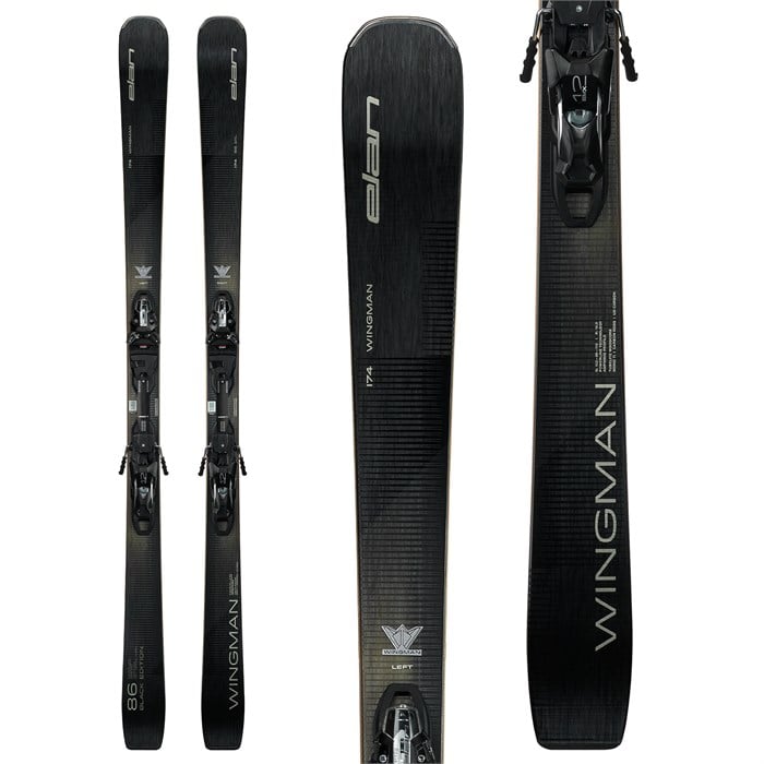 Elan - Elan Wingman 86 Black Edition Skis + EMX 12.0 GW Bindings 2026