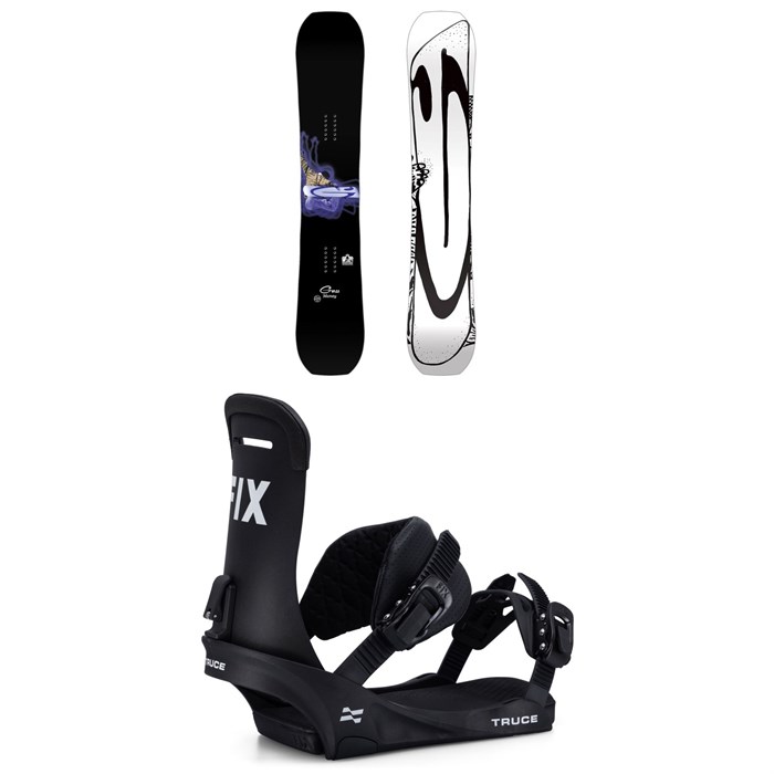 GNU - Money C2E Snowboard - Blem + Fix Truce Snowboard Bindings