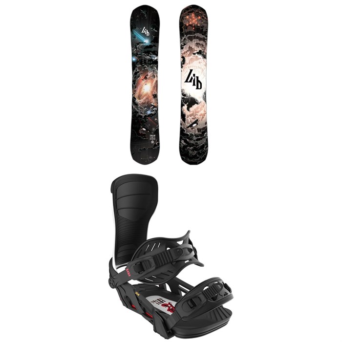 Lib Tech - T. Rice Pro Snowboard - Blem + Bent Metal Axtion Snowboard Bindings 2025