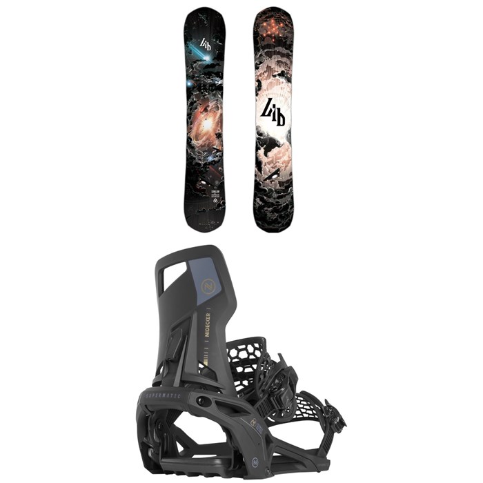 Lib Tech - T. Rice Pro Snowboard - Blem + Nidecker Supermatic Snowboard Bindings 2025