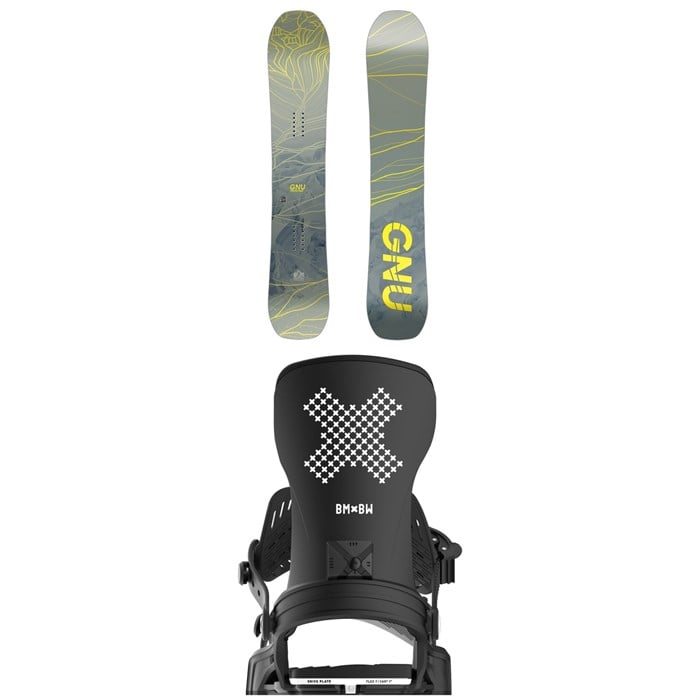 GNU - GNU Frosting C2 Snowboard 2025 + Bent Metal Stylist Snowboard Bindings - Women's