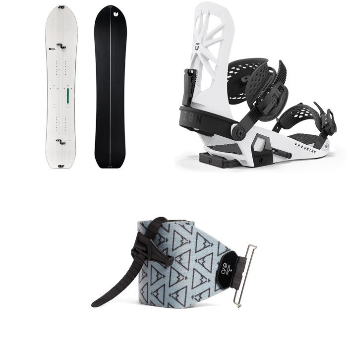 United Shapes - Covert Splitboard + Union Explorer Splitboard Bindings  + evo x Pomoca Pro Glide Splitboard Skins 2025