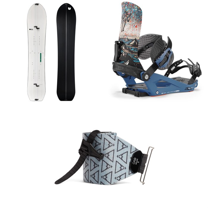United Shapes - Covert Splitboard + Union Charger Pro Splitboard Bindings + evo x Pomoca Pro Glide Splitboard Skins 2025