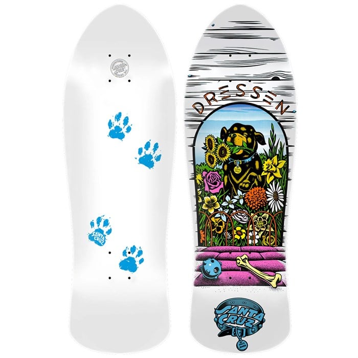 Santa Cruz Skateboards - Dressen Pup Reissue 9.5 Skateboard Deck