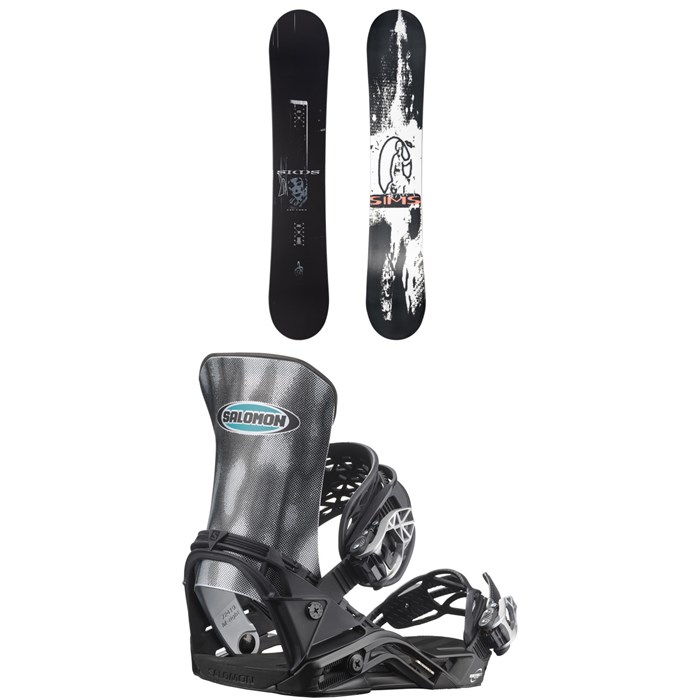Sims - Bowl Squad Pro Snowboard + Salomon District Pro Team Snowboard Bindings 2025
