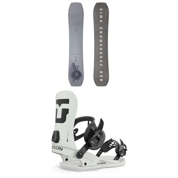 Sims - Undertaker Snowboard + Union Strata Snowboard Bindings 2025